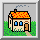 windows 95 like square button of a colourful little house
