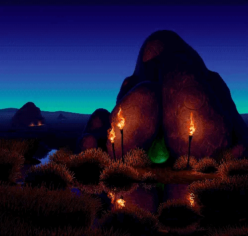 magic fire cave
