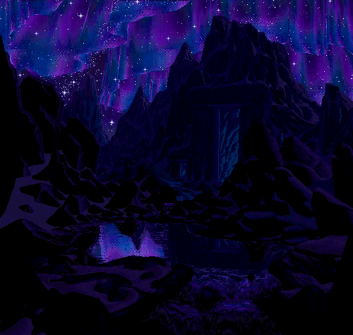 purple northern lights