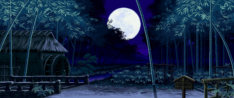night windy bamboo